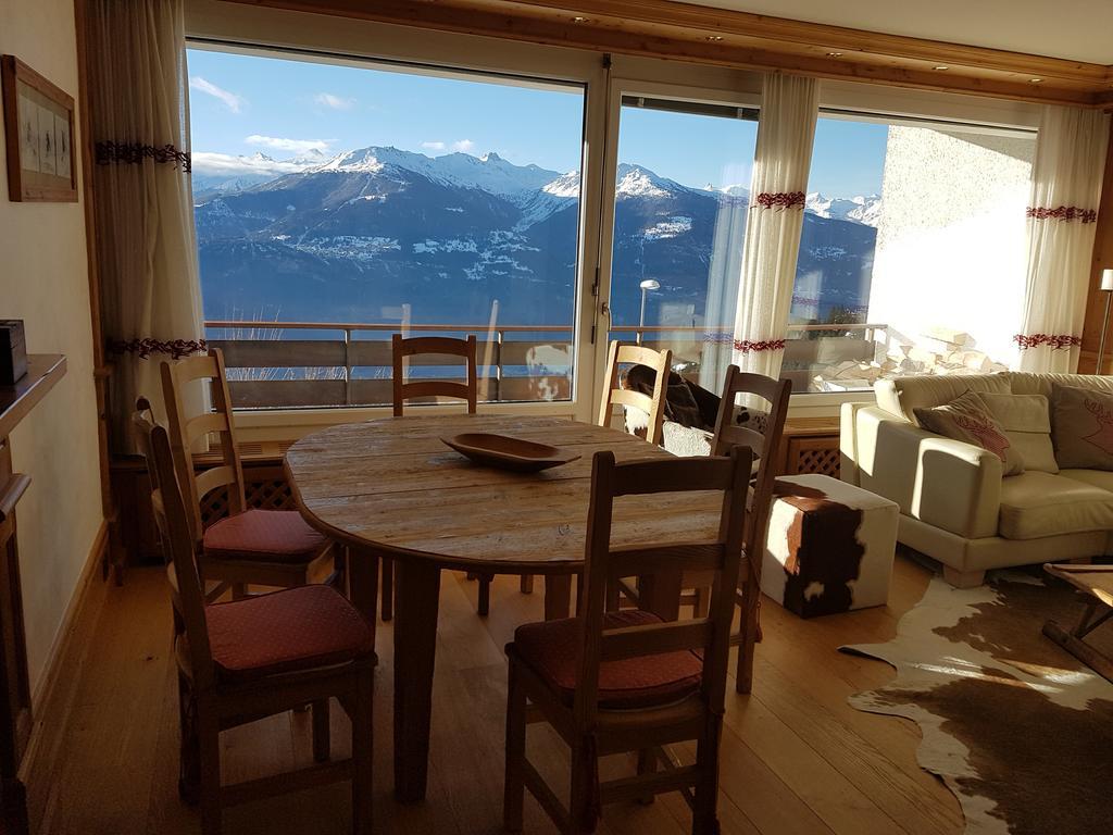 Appartement Clairiere Des Barzettes Avec Vue Magnifique Crans-Montana Zewnętrze zdjęcie